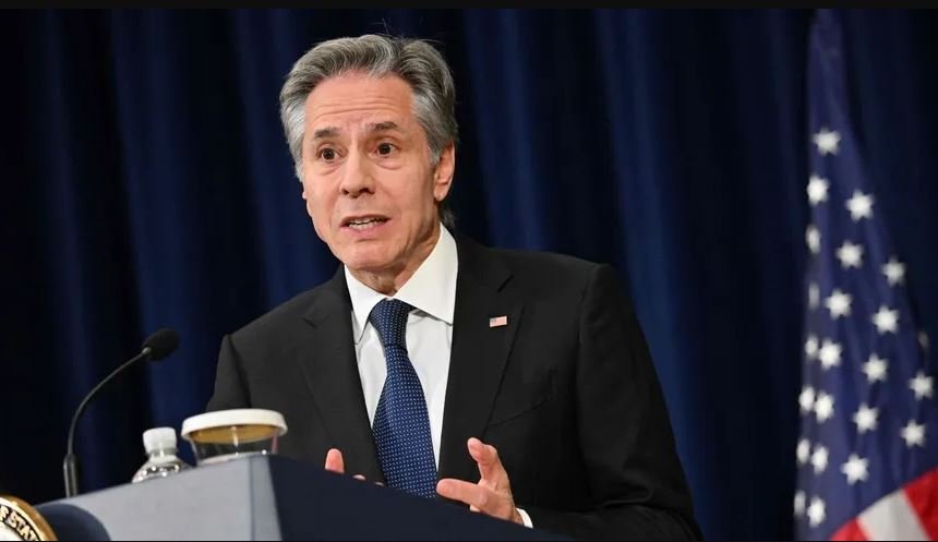 وزير الخارجية الأميركي أنتوني بلينكن خلال مؤتمر صحافي في واشنطن. 29 يناير 2024 - AFP