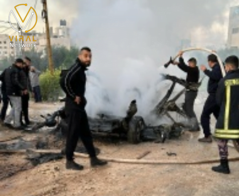 الاحتلال يستهدف 3 فلسطينيين بقصف سيارتهم في جنين