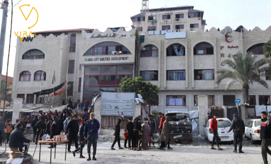 الهلال الأحمر يعلن عن توقف خدمات مستشفى الأمل