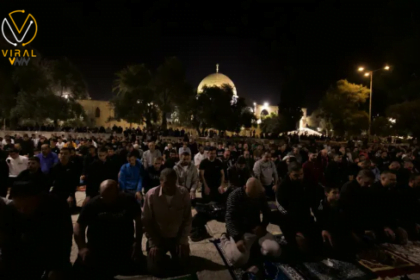 25 ألف مصلٍ يؤدون صلاتي العشاء والتراويح في المسجد الأقصى