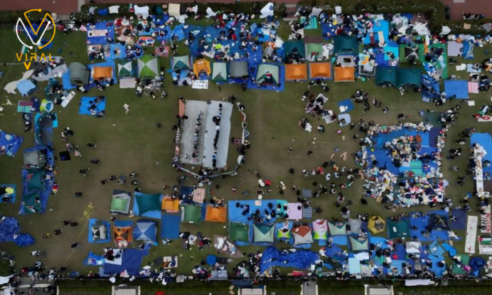 احتجاجات واسعة في 33 جامعة أمريكية من أجل وقف العنف ضد غزة