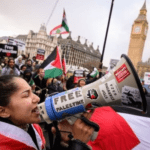 مسيرة ضخمة في لندن تنديداً بالأوضاع في غزة