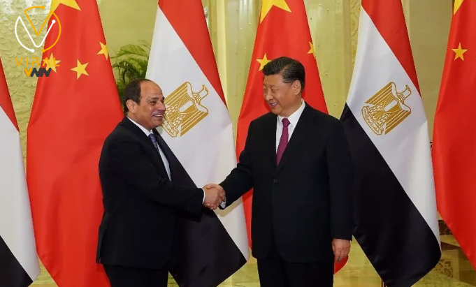 لقاء بين الرئيس الصيني والسيسي في بكين