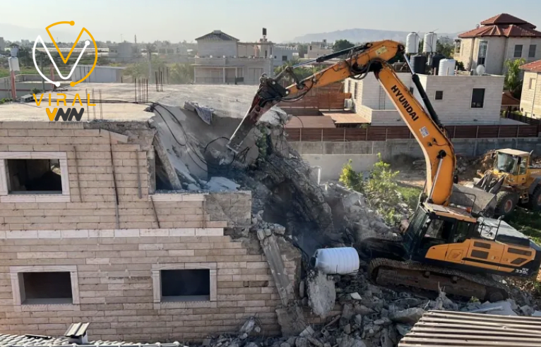 تدمير الاحتلال لأربعة فلل سياحية في أريحا