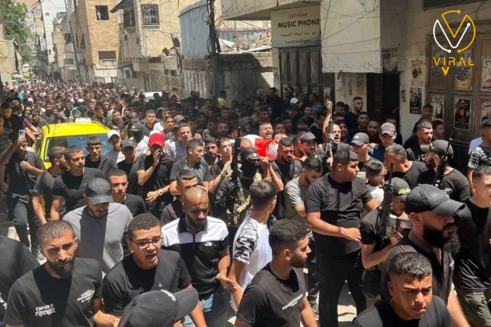 تشييع جنازة الشهيدين حشاش ومشه في نابلس