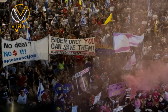 تظاهرات ضخمة في إسرائيل لدعم صفقة تبادل الأسرى