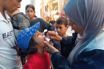 خان يونس تشهد انطلاق حملة تطعيم شلل الأطفال