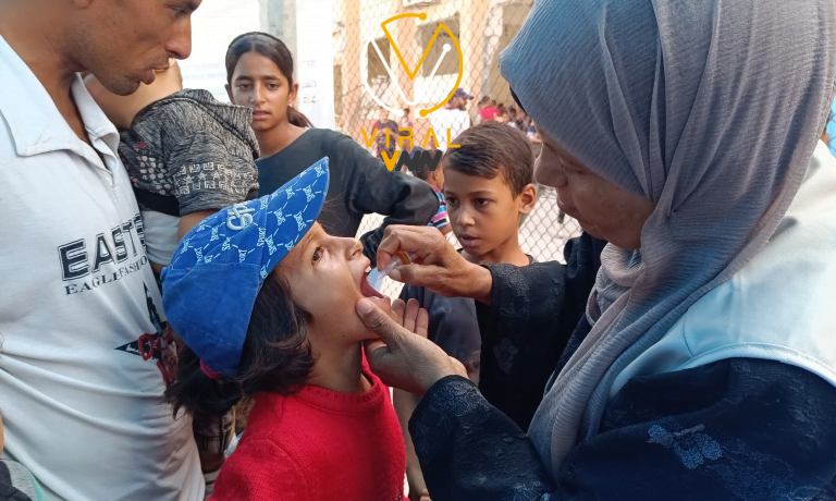 خان يونس تشهد انطلاق حملة تطعيم شلل الأطفال