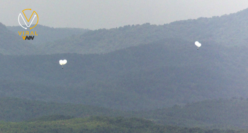 كوريا الشمالية تطلق بالونات محملة بمخلفات على الحدود مع جارتها الجنوبية