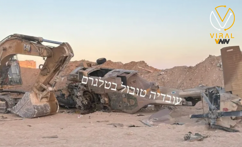 مقتل جنديين وإصابة سبعة في حادث تحطم مروحية عسكرية بجيش الاحتلال