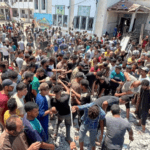 قصف مدرسة نازحين في جنوب غزة يودي بحياة خمسة شهداء