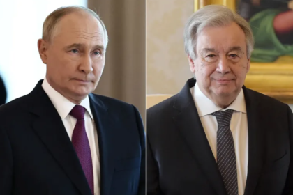 أول لقاء بين بوتين وغوتيريش منذ عامين