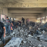 استشهاد 16 شخصاً جراء قصف إسرائيلي على مدرسة نازحين في غزة