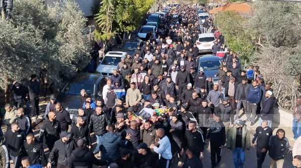 تشييع جثامين الشهداء الأربعة في مخيم طولكرم