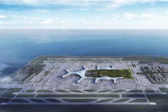 الصين تشيد أكبر مطار في العالم فوق جزيرة صناعية