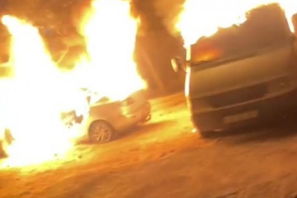 حرق المستوطنين لممتلكات المدنيين في سنجل شمال رام الله