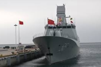 اختبار سفينة حربية من الجيل الجديد في الصين