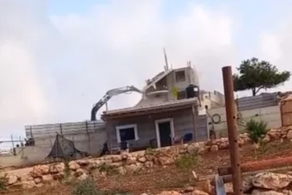 هدم منزل فلسطيني في شقبا
